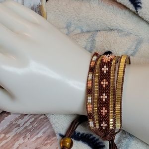 TRADES OF HOPE Sierra Beaded Adjustable Bracelet NWT